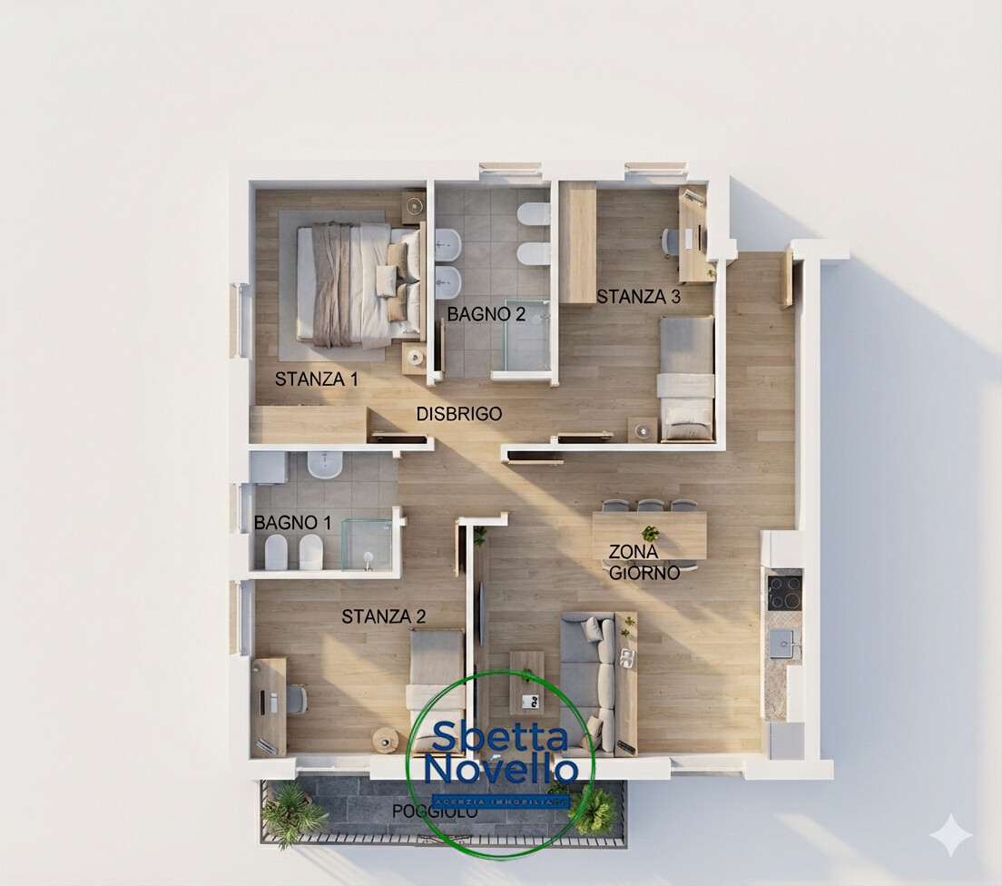 NUOVO APPARTAMENTO 3 CAMERE IN CLASSE A+