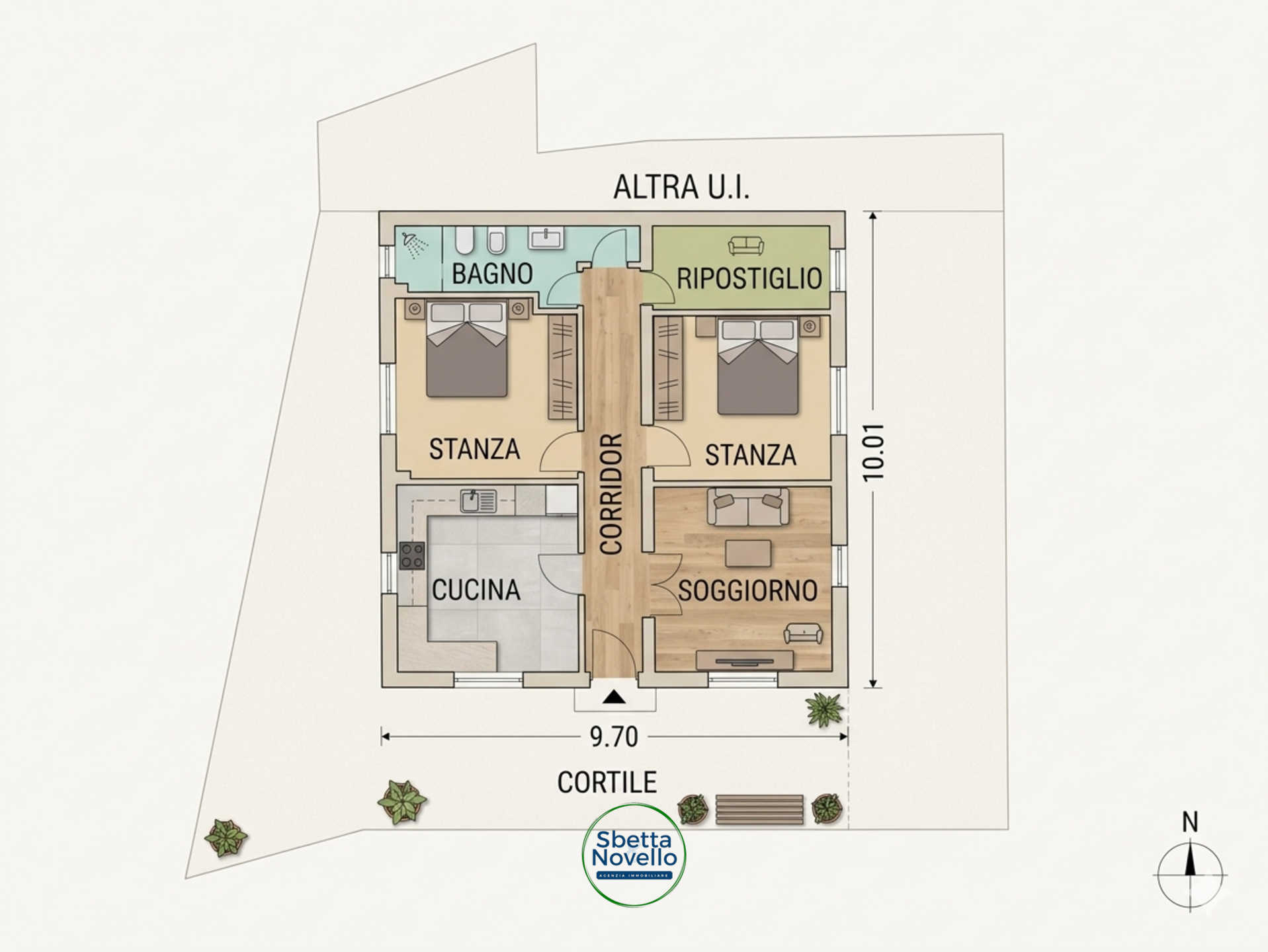 APPARTAMENTO A PIANO TERRA CON GIARDINO