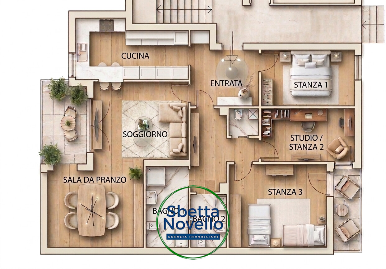 APPARTAMENTO 3 CAMERE CON GARAGE