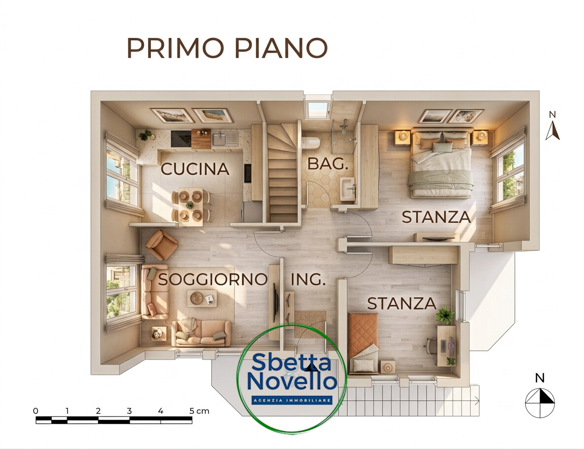 CASA SINGOLA CON GIARDINO